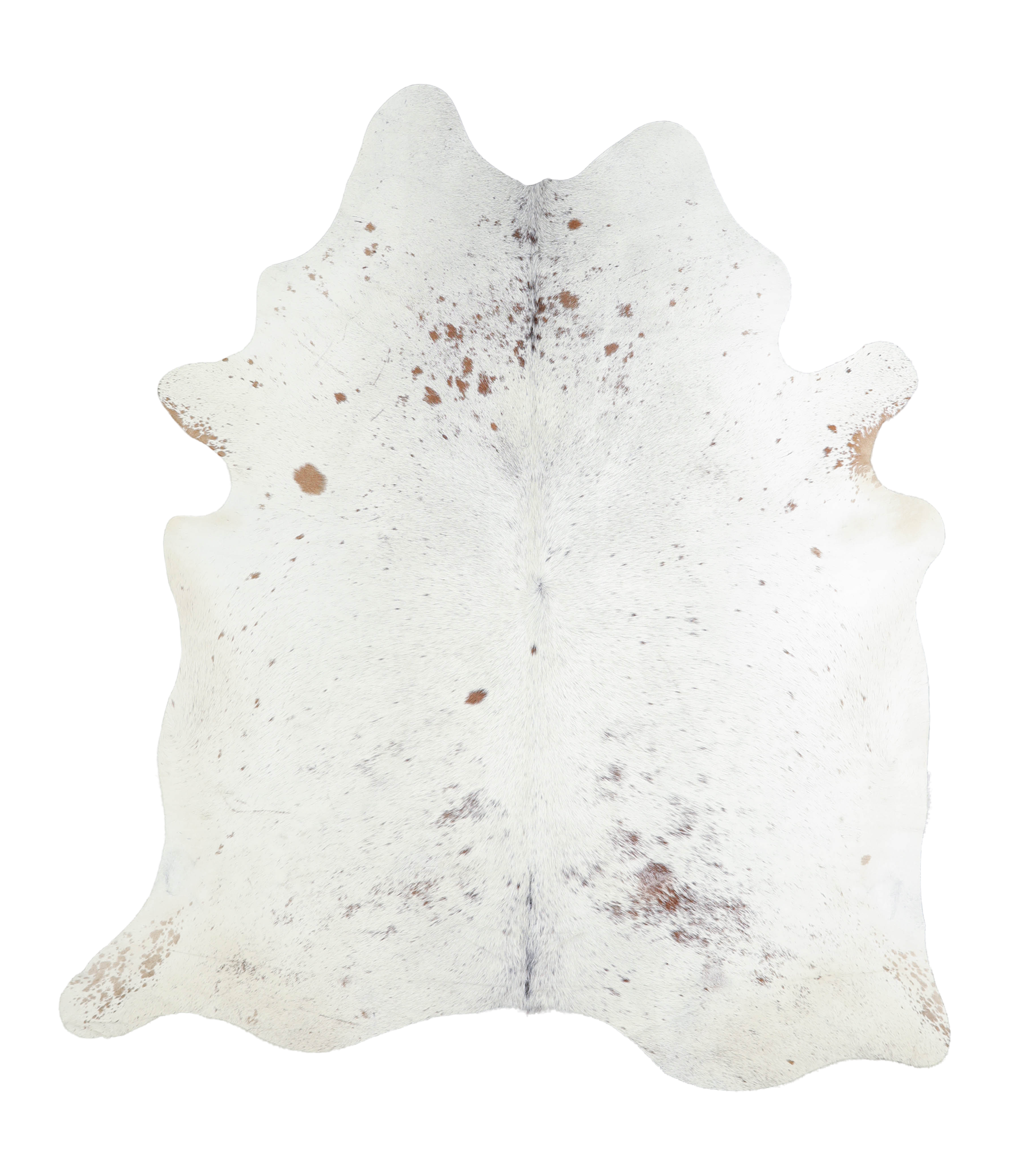 Salt and Pepper Brown Cowhide Rug #A20754