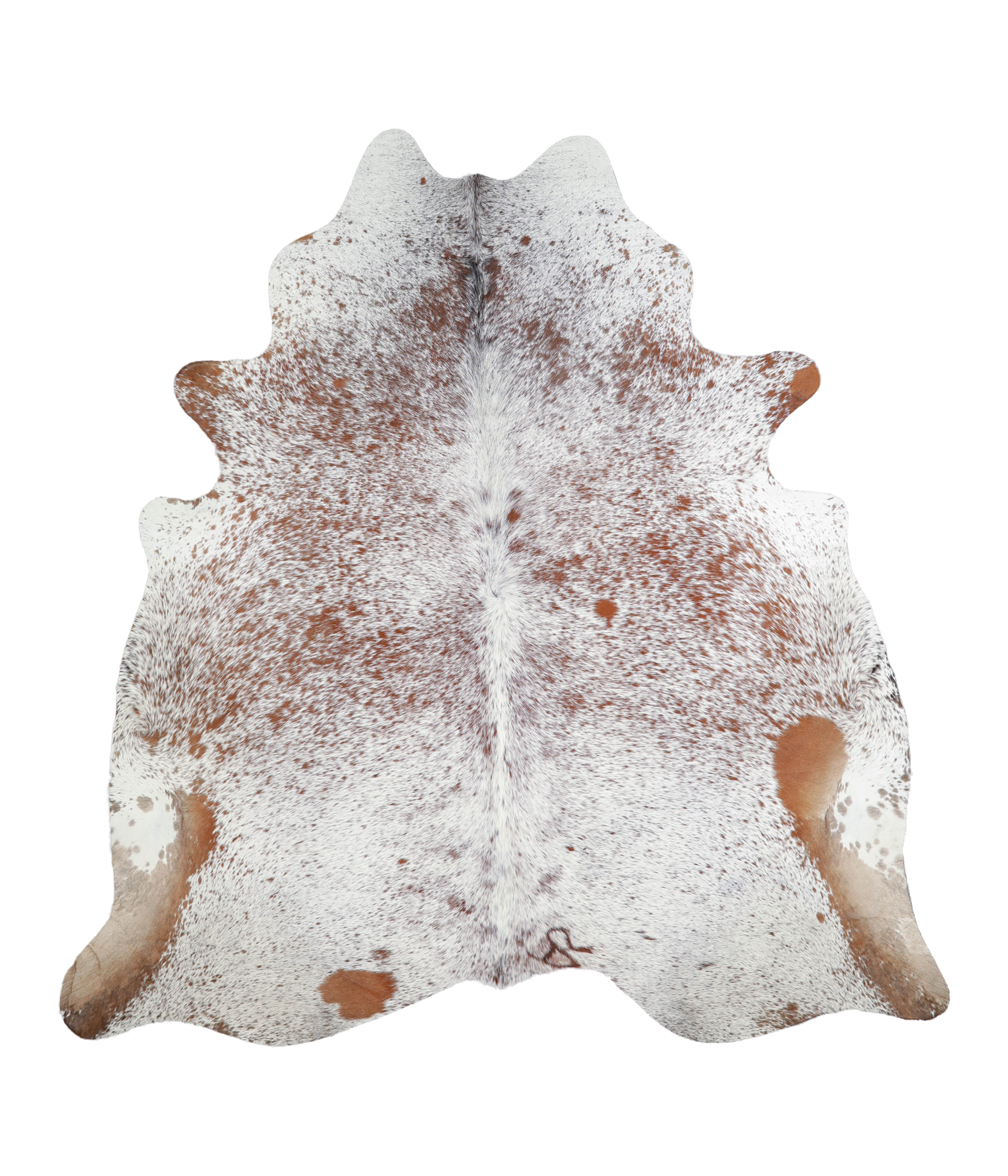 Salt and Pepper Brown Cowhide Rug #A20756