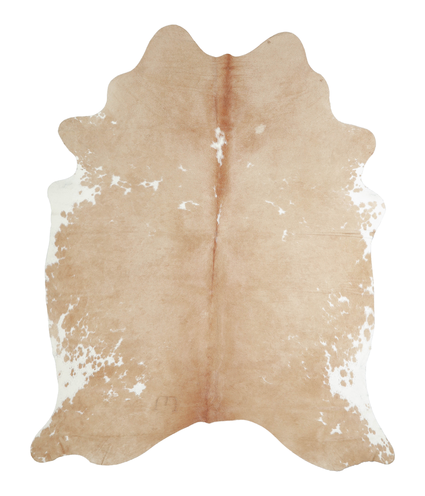 Beige and White Cowhide Rug #A20771