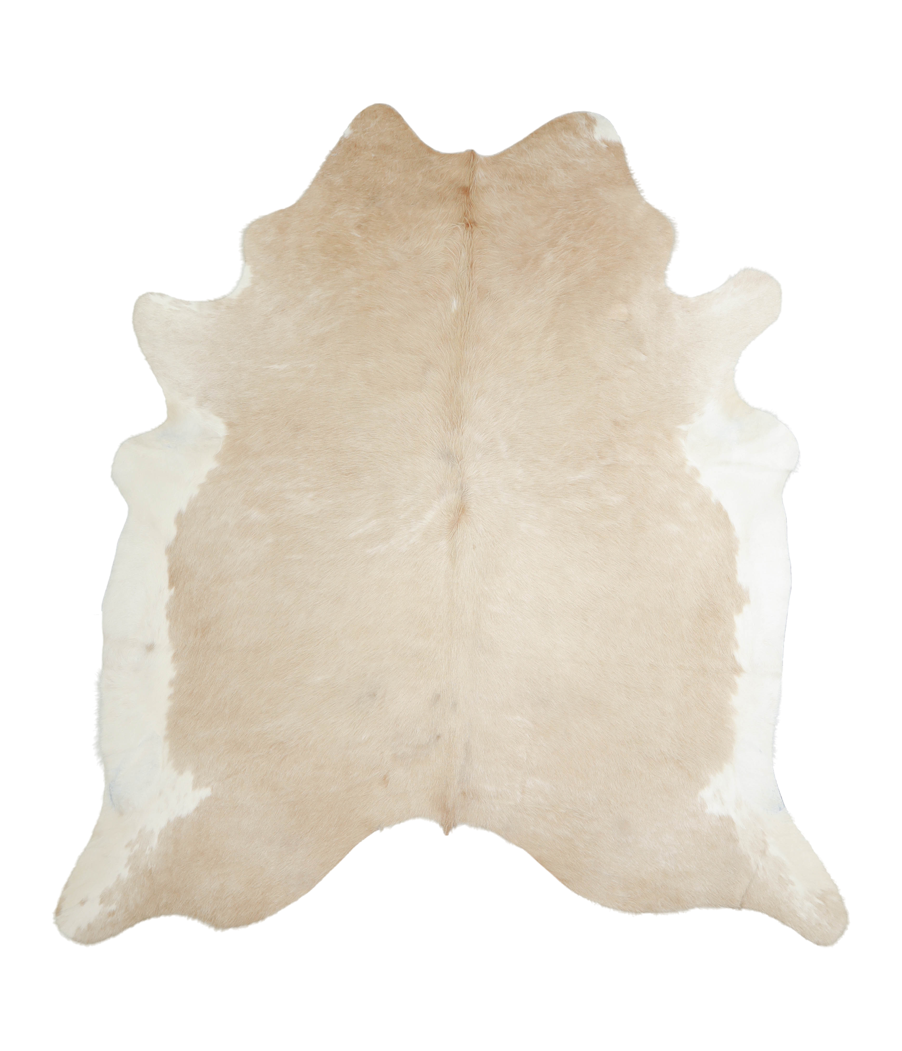 Beige and White Cowhide Rug #A20777