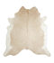 Beige and White XX-Large Brazilian Cowhide Rug 7'4