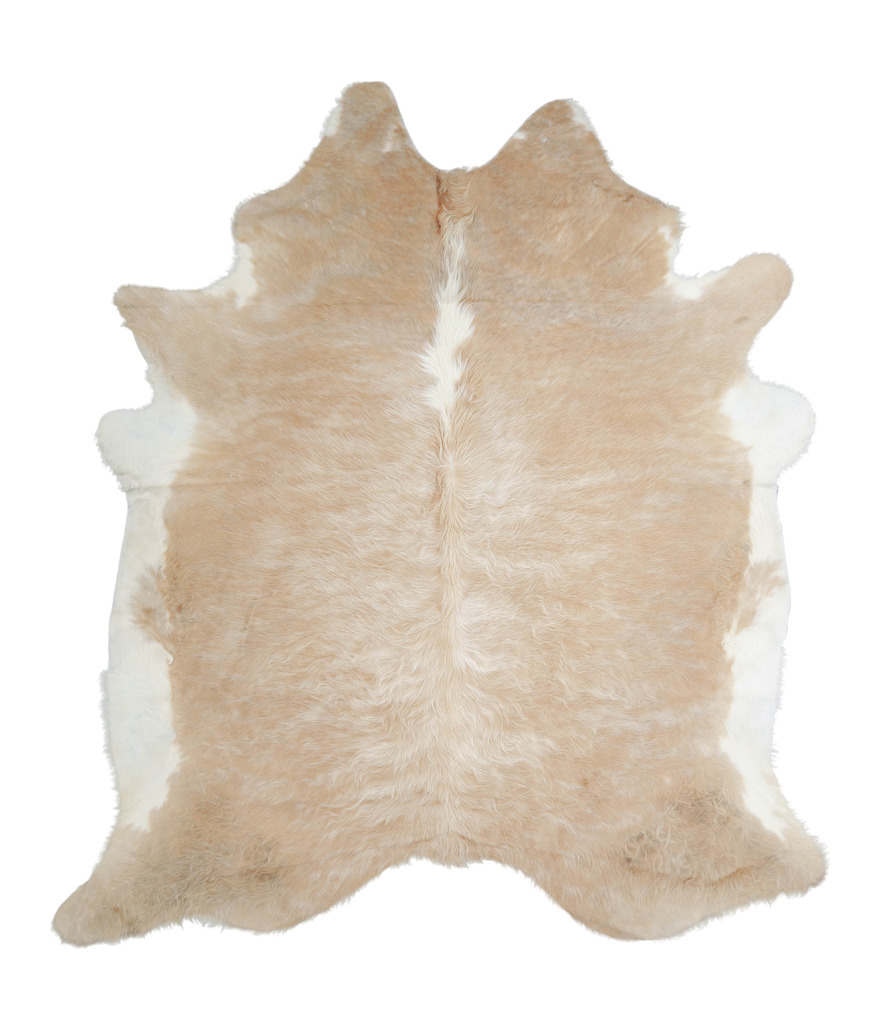 Beige and White Cowhide Rug #A20798