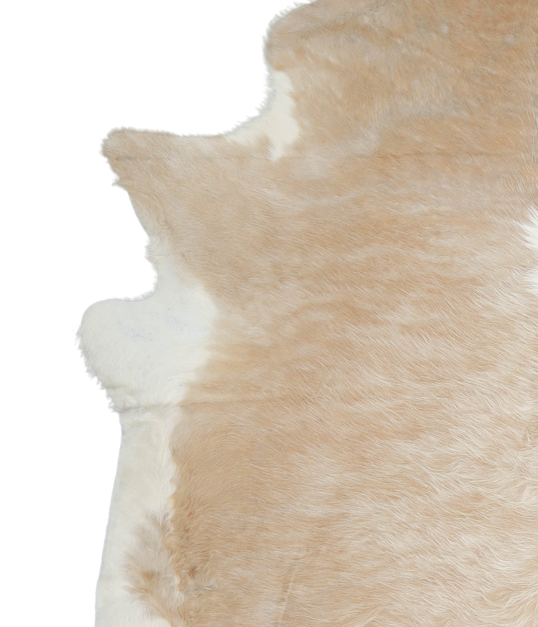 Beige and White Cowhide Rug #A20798