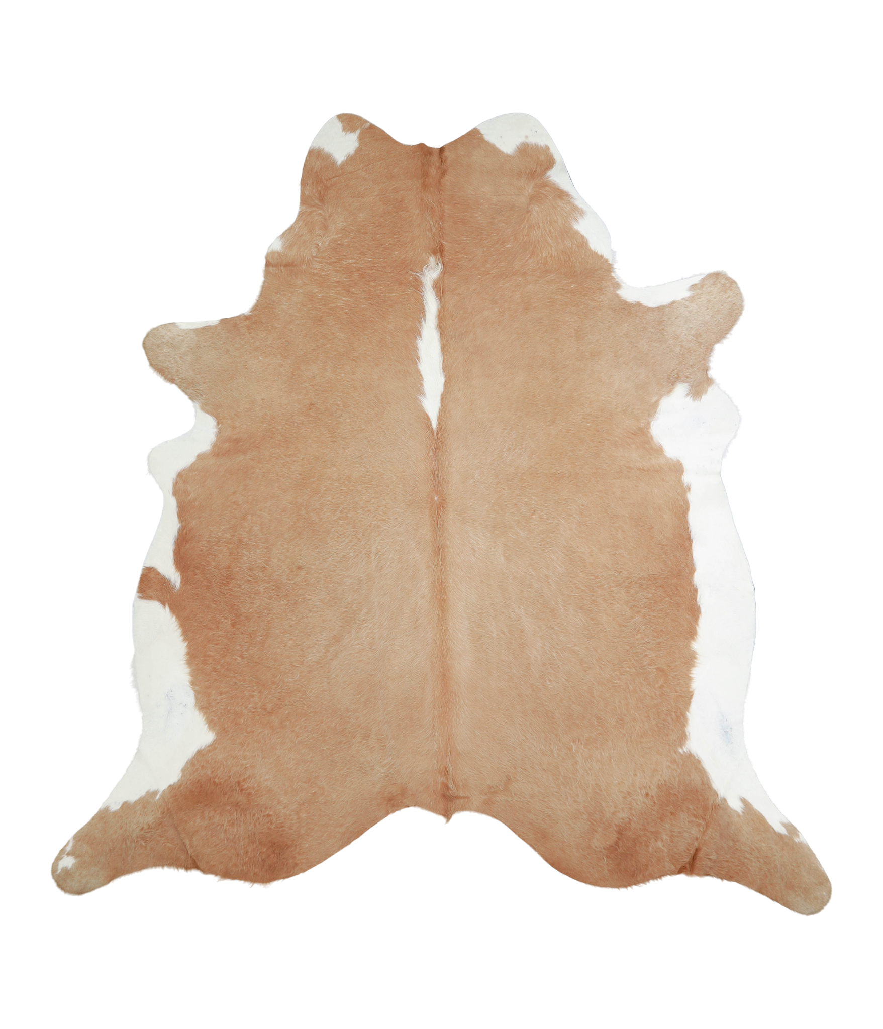 Beige and White Cowhide Rug #A20879