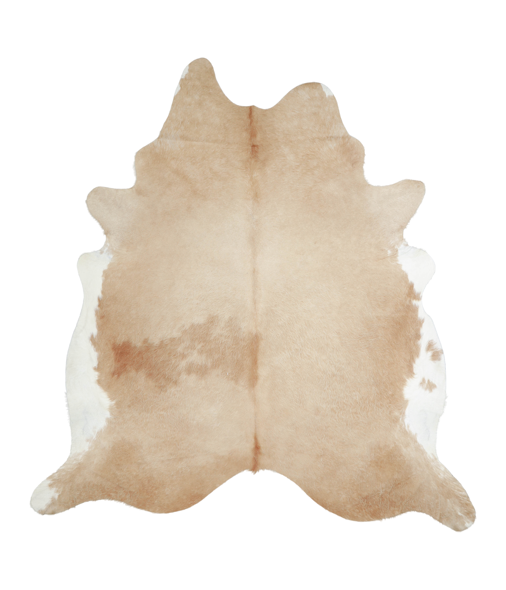 Beige and White Cowhide Rug #A20891