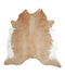 Beige and White XX-Large Brazilian Cowhide Rug 7'8