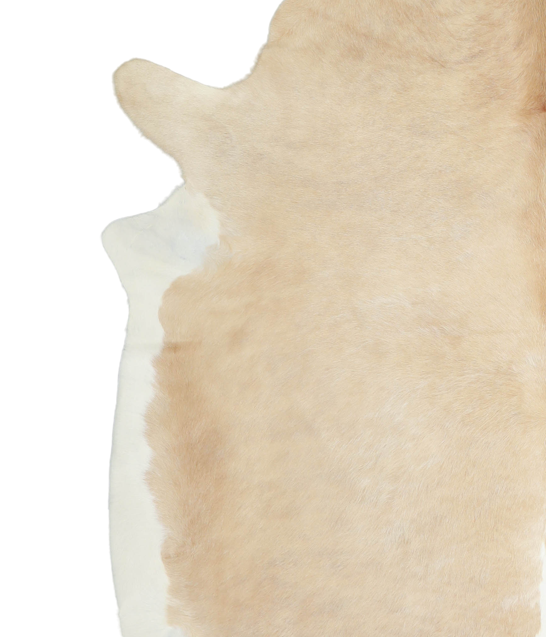 Beige and White Cowhide Rug #A21054