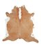 Beige and White XX-Large Brazilian Cowhide Rug 8'0