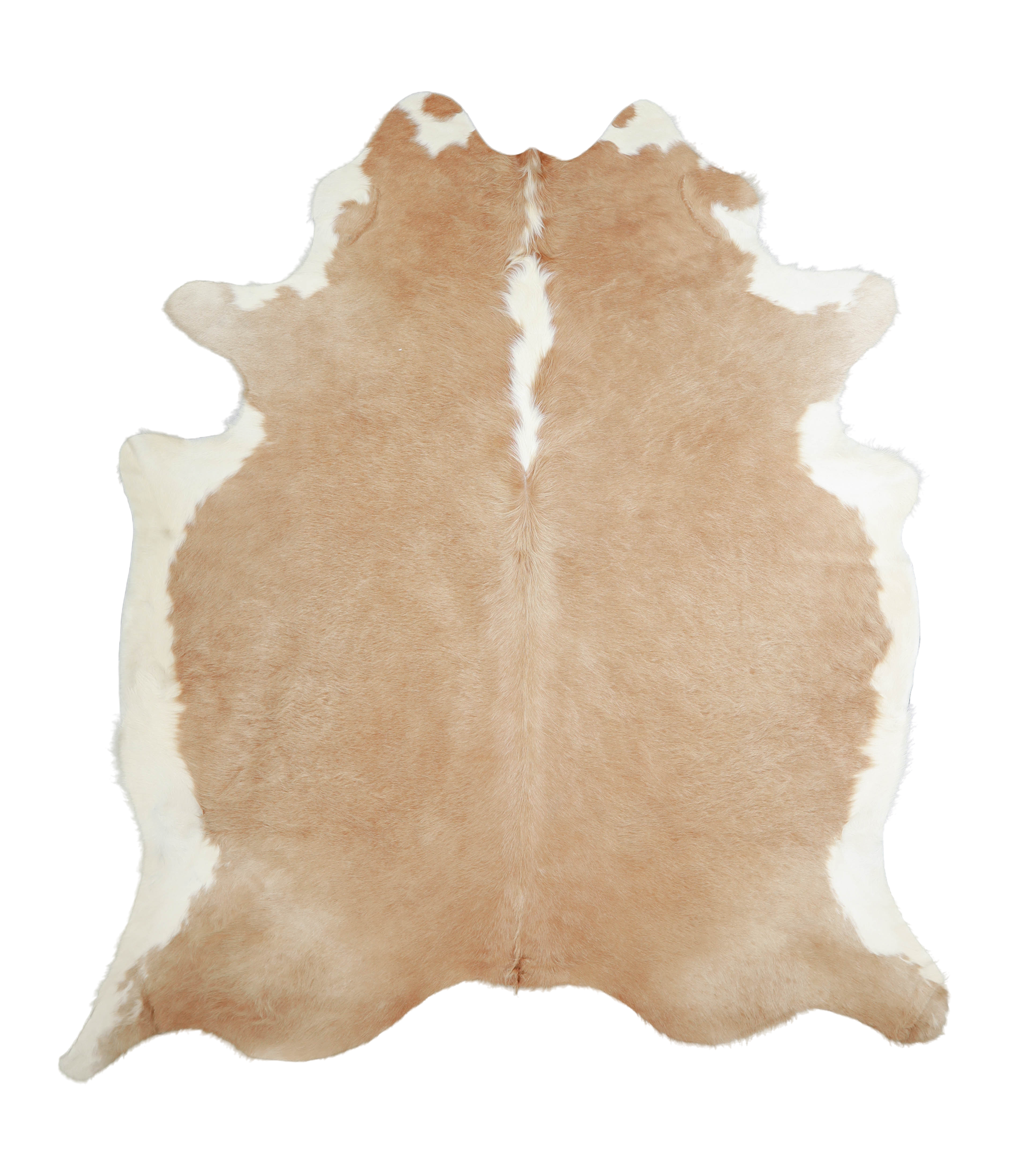 Beige and White Cowhide Rug #A21156