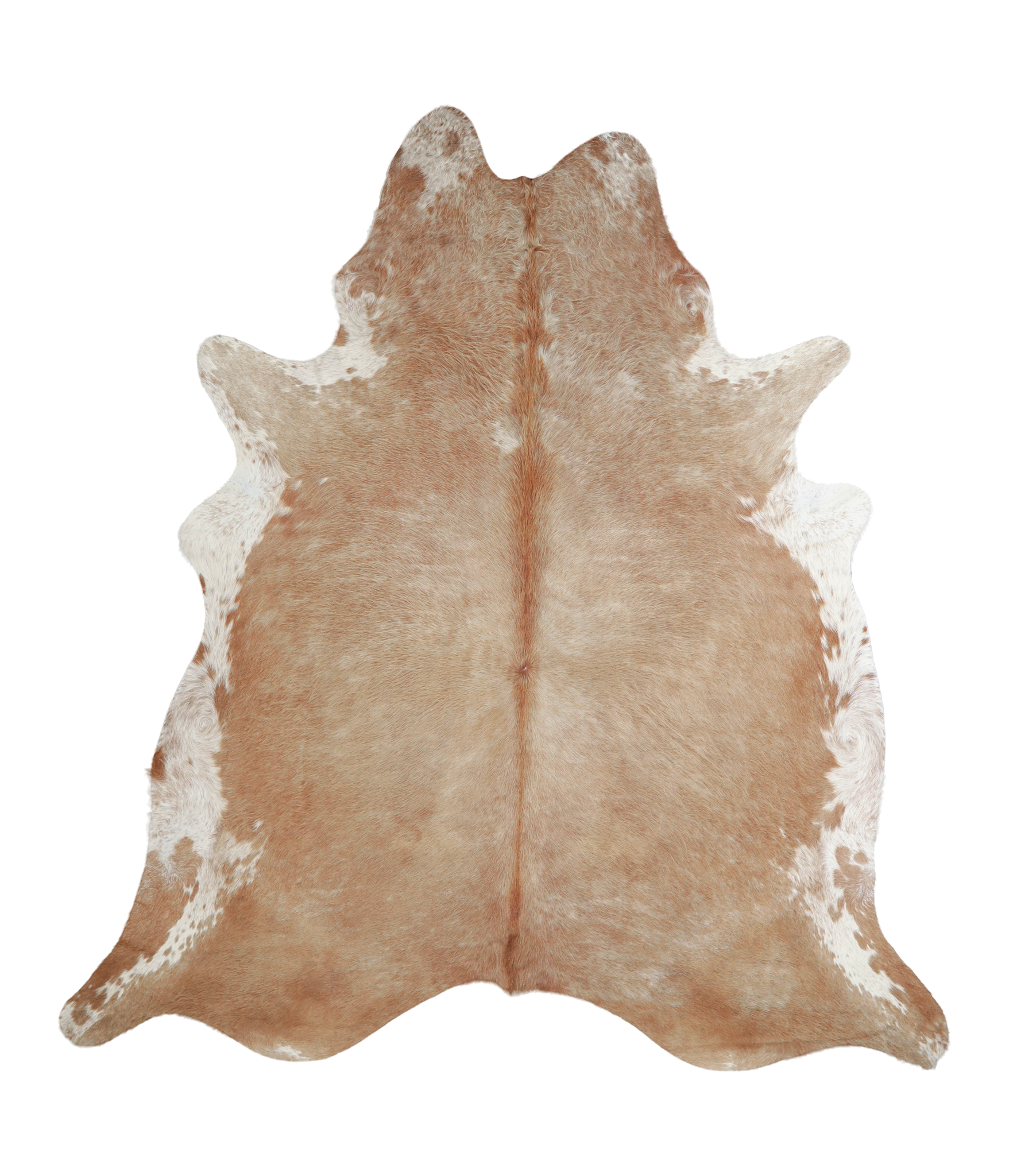 Beige and White Cowhide Rug #A21226