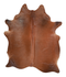 Solid Brown X-Large Brazilian Cowhide Rug 7'0