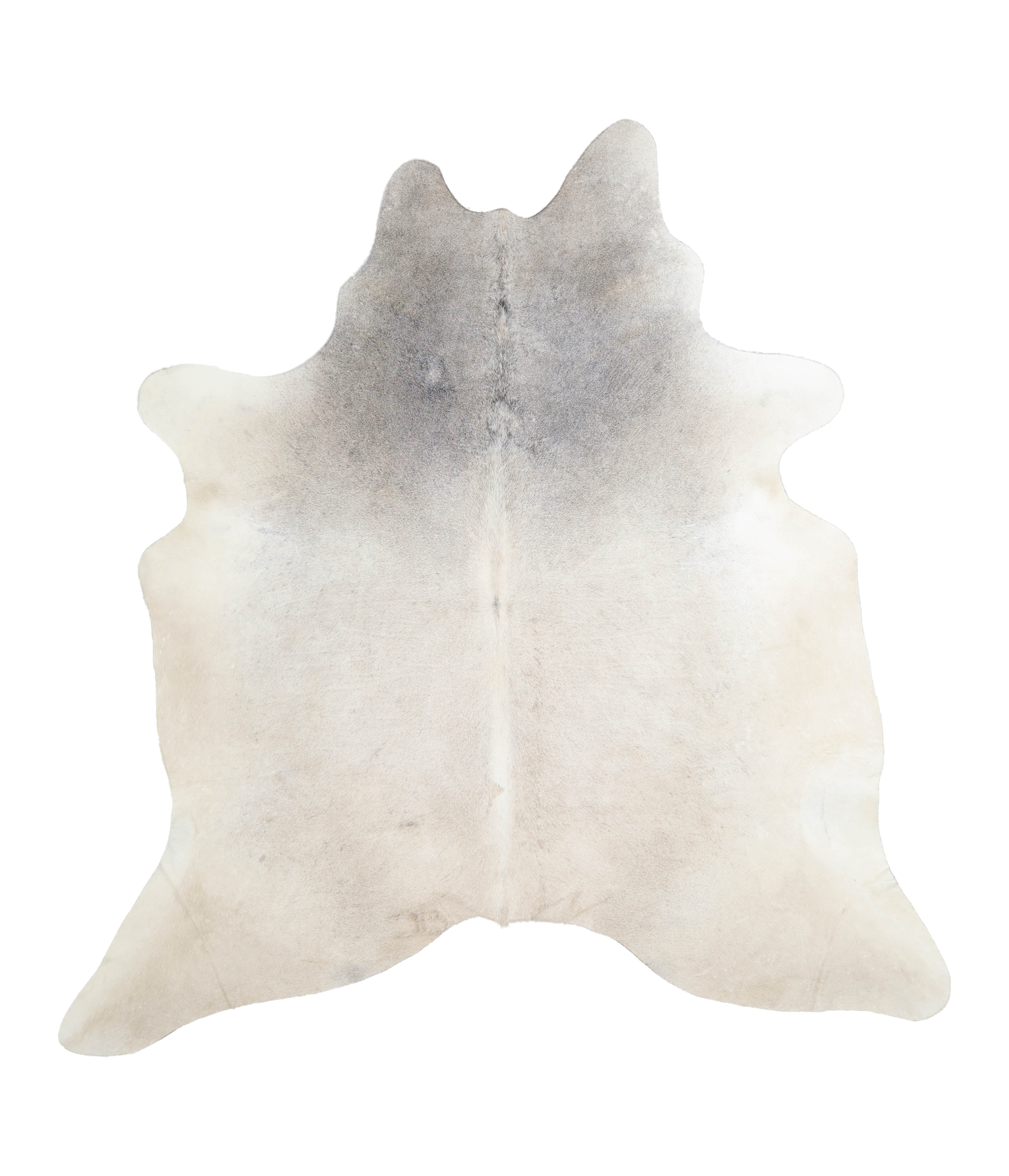 Grey with Beige Cowhide Rug #A21619