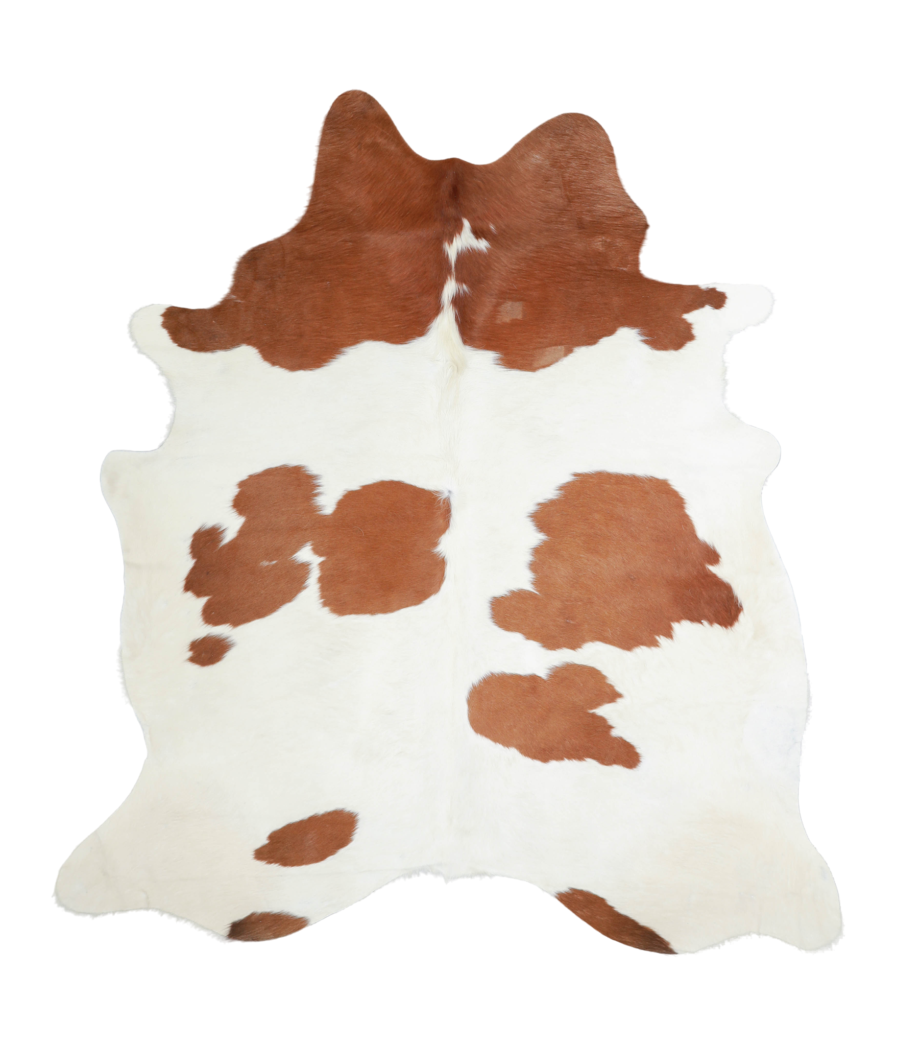 Brown and White Cowhide Rug #A21725