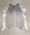 Medium Grey X-Large Brazilian Cowhide Rug 6'10