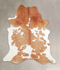 Brown and White X-Large Brazilian Cowhide Rug 7'4