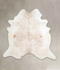 Beige XX-Large Brazilian Cowhide Rug 7'4