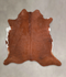 Solid Brown X-Large Brazilian Cowhide Rug 6'7