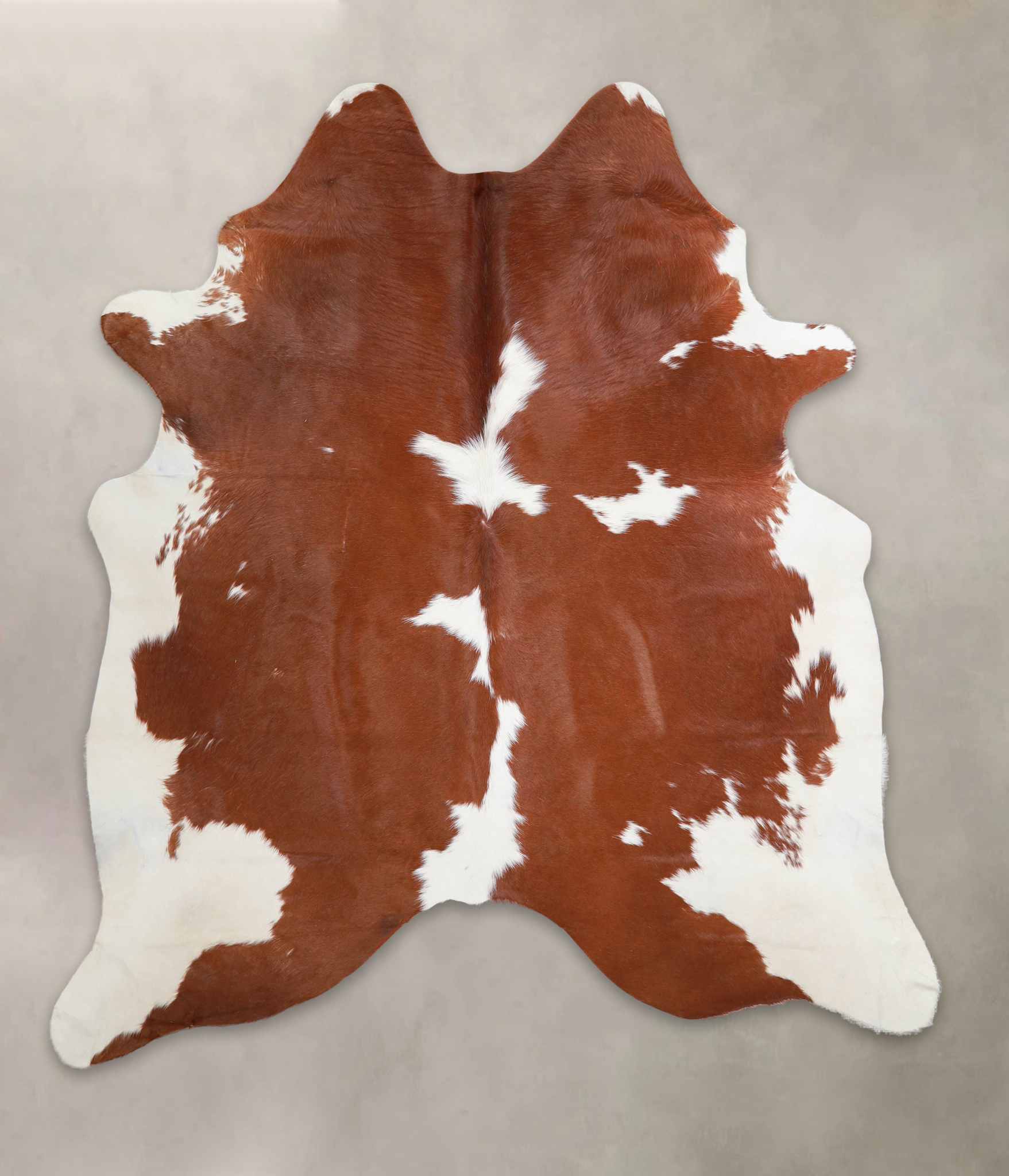 Brown and White Cowhide Rug #A22280