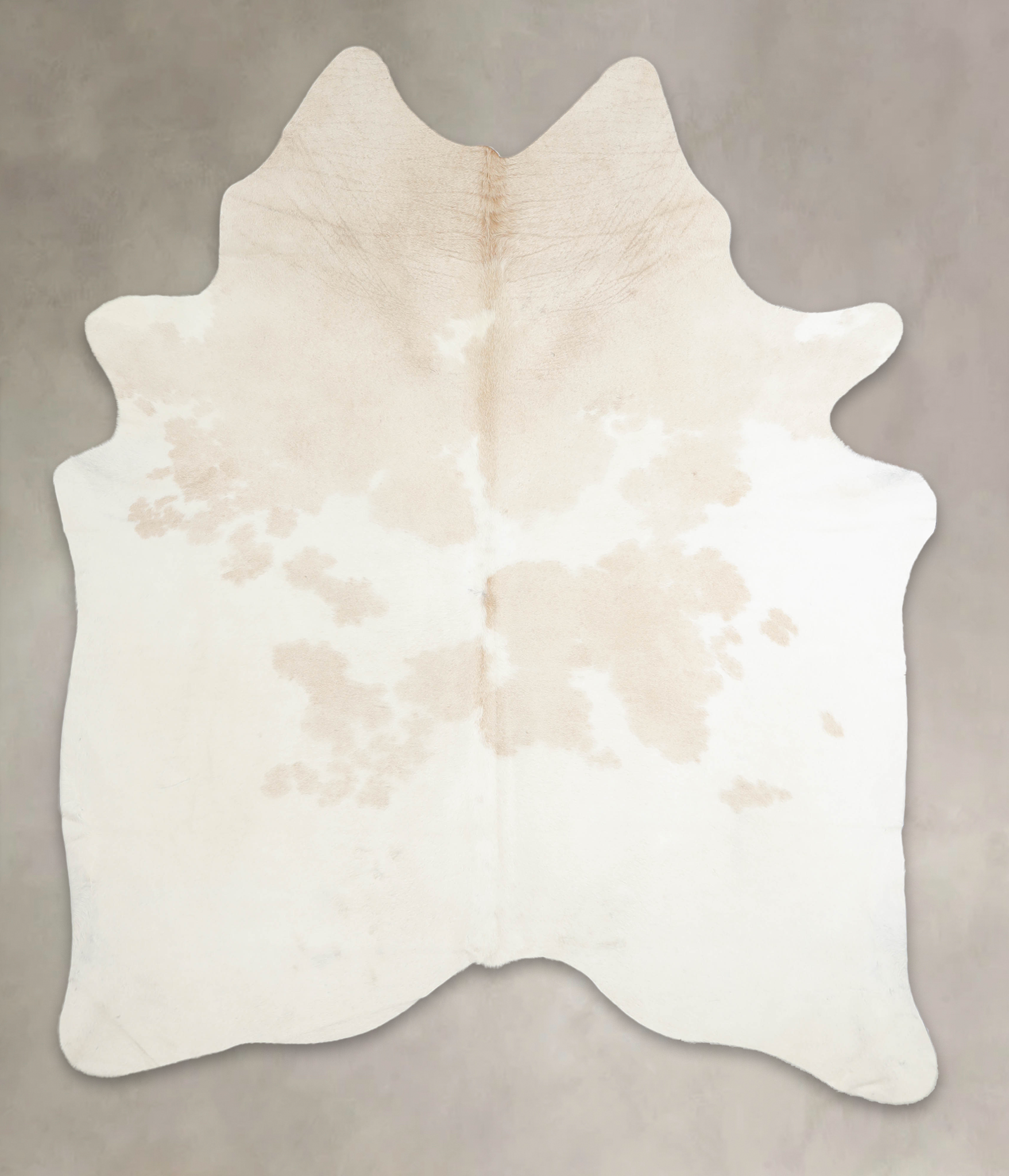 Beige and White Cowhide Rug #A22374