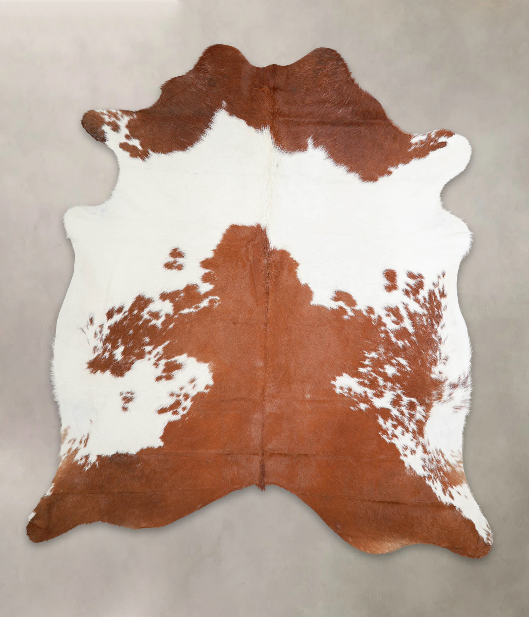 Brown and White Cowhide Rug #A22409