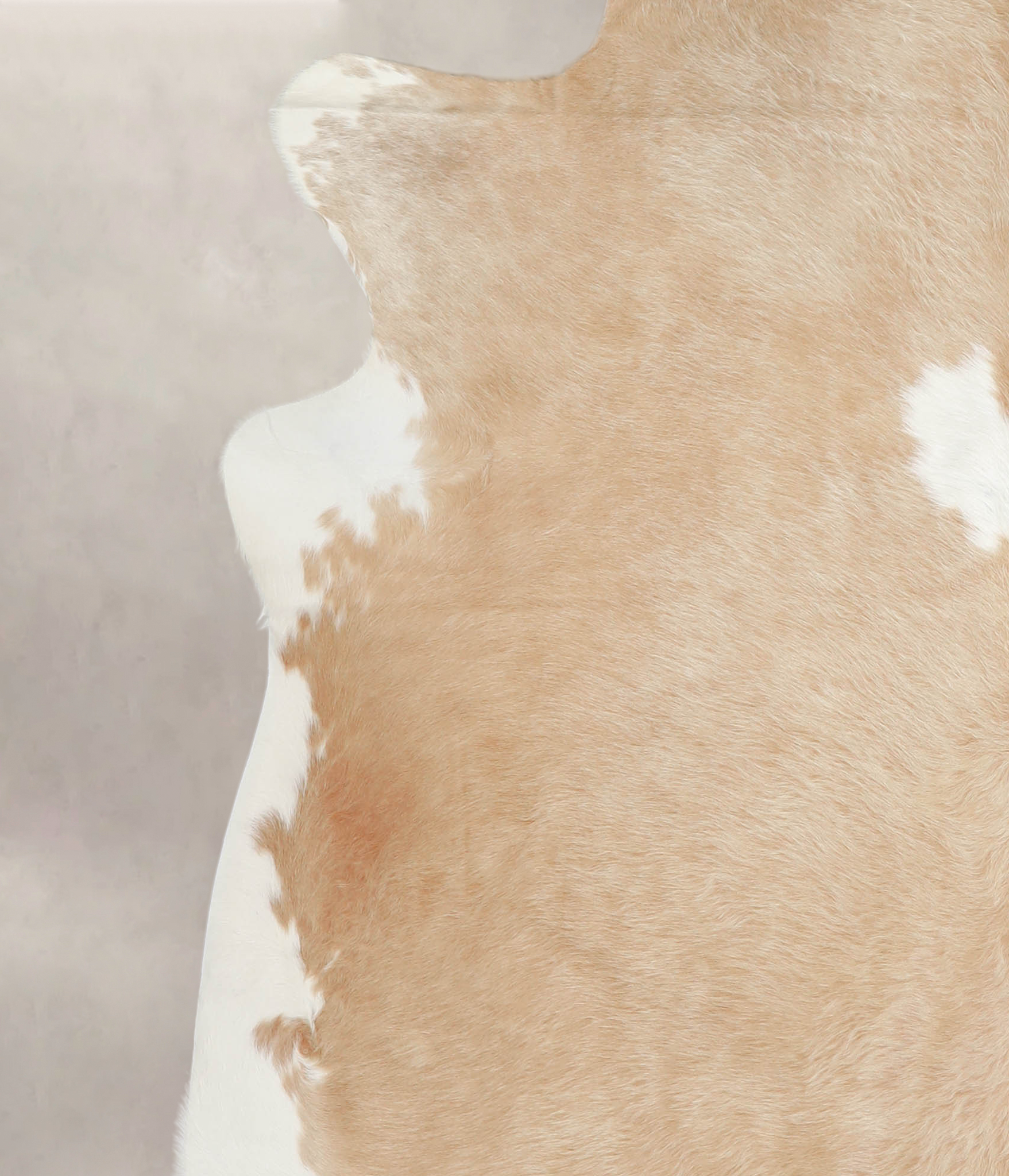 Beige and White Cowhide Rug #A22454