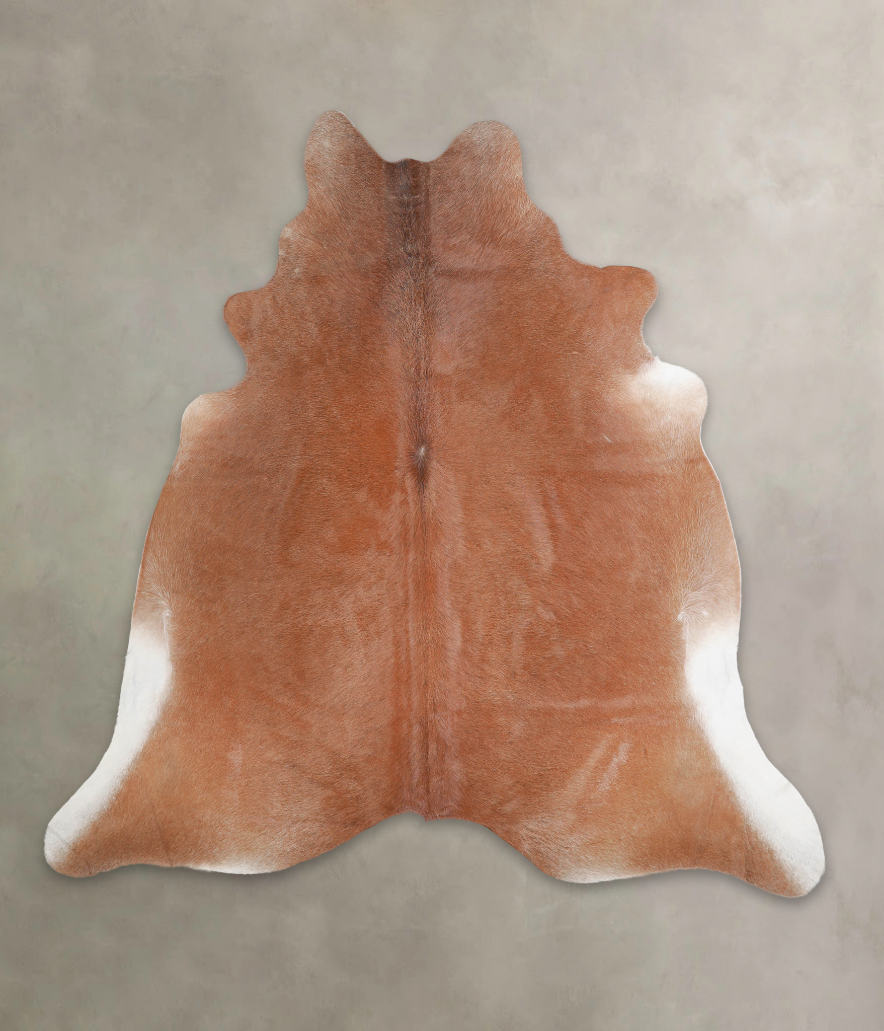 Solid Brown Cowhide Rug #A22572