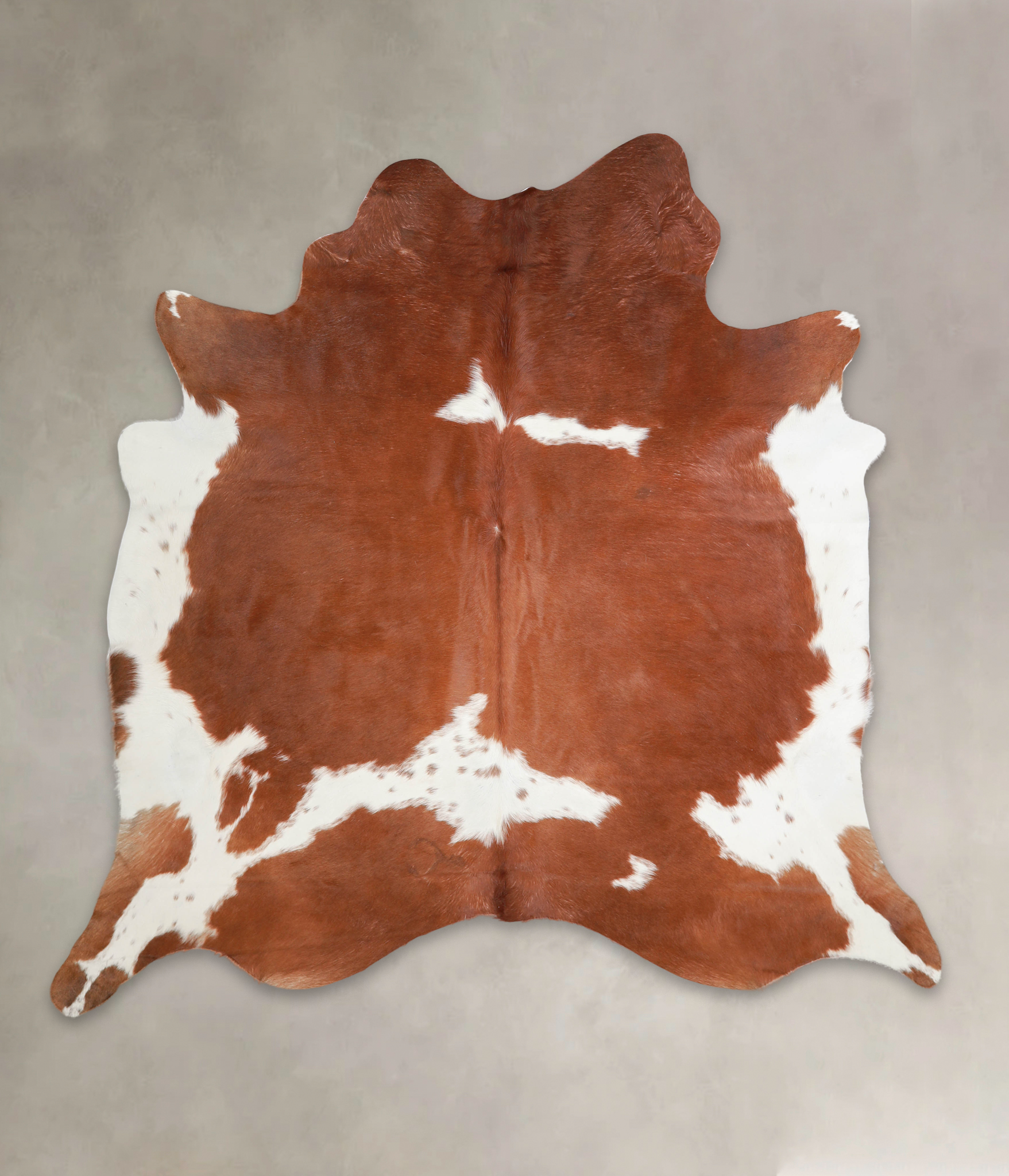 Brown and White Cowhide Rug #A22947