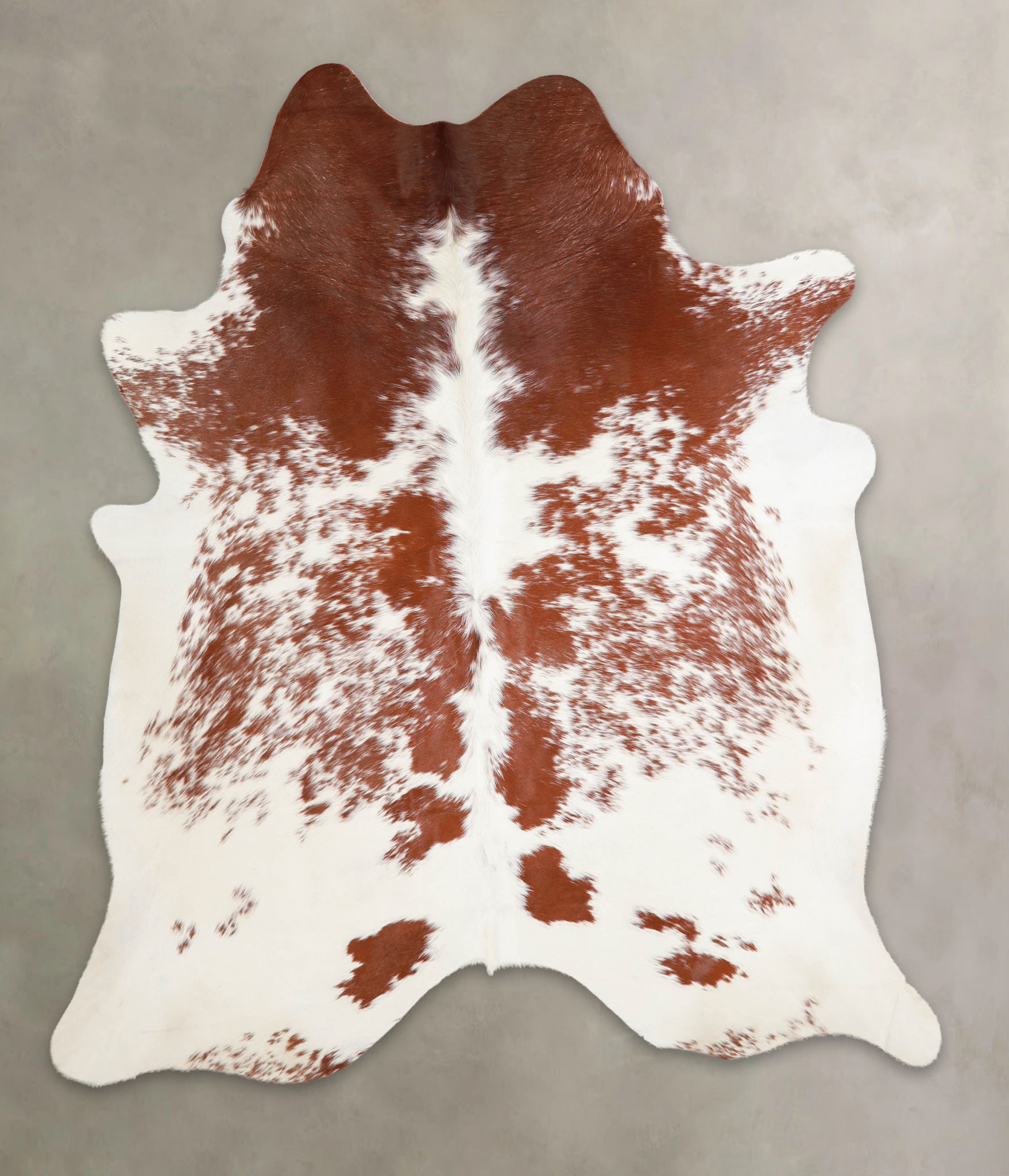 Brown and White Cowhide Rug #A22948