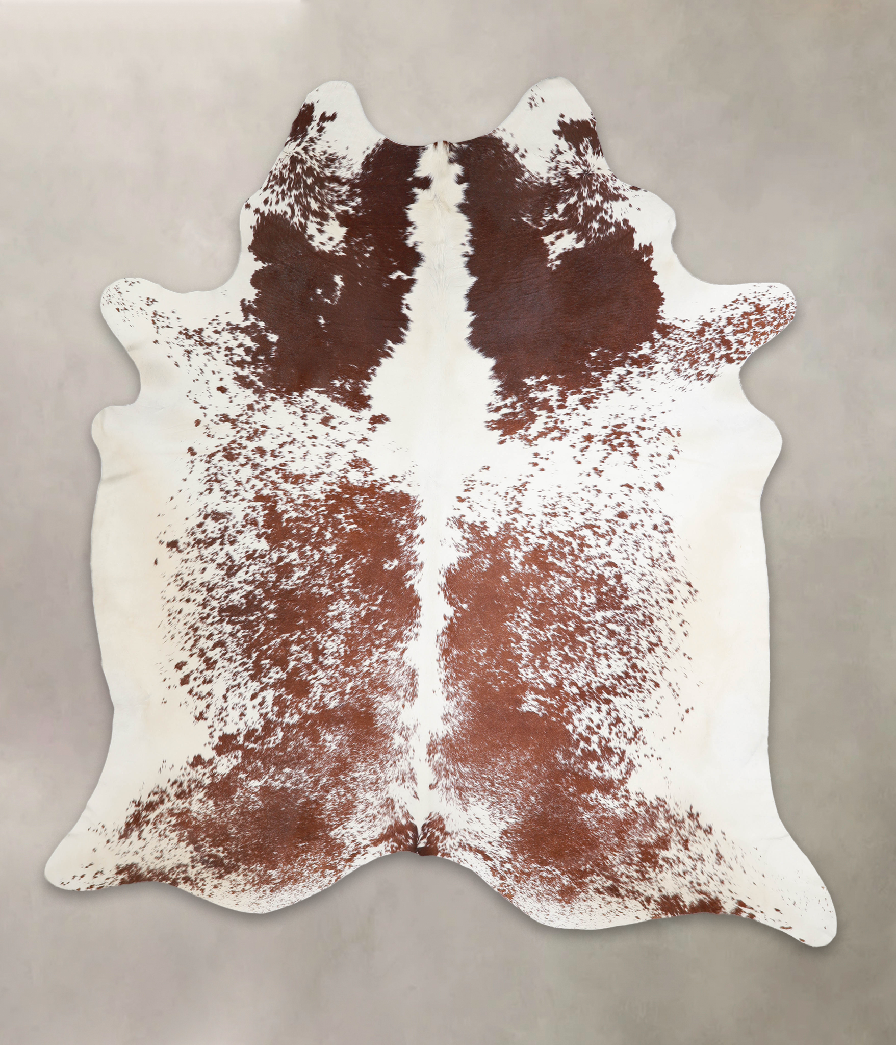 Brown and White Cowhide Rug #A22950