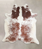 Brown and White XX-Large Brazilian Cowhide Rug 7'10