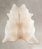 Beige XX-Large Brazilian Cowhide Rug 7'5