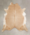 Beige XX-Large Brazilian Cowhide Rug 8'4