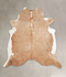 Beige XX-Large Brazilian Cowhide Rug 7'6