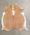 Beige and White X-Large Brazilian Cowhide Rug 6'8