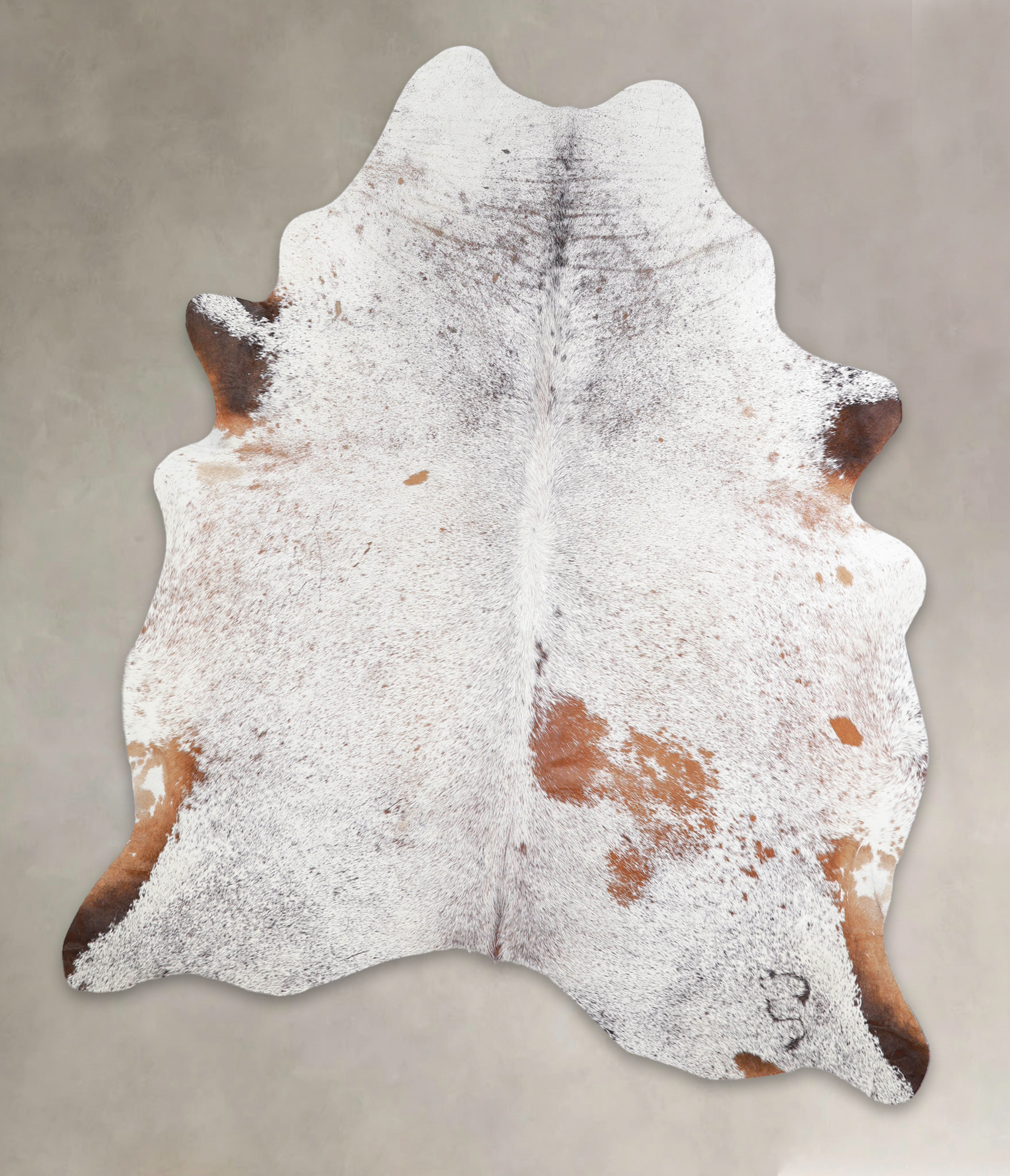 Salt and Pepper Brown Cowhide Rug #A23515