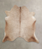 Taupe Large Brazilian Cowhide Rug 6'3