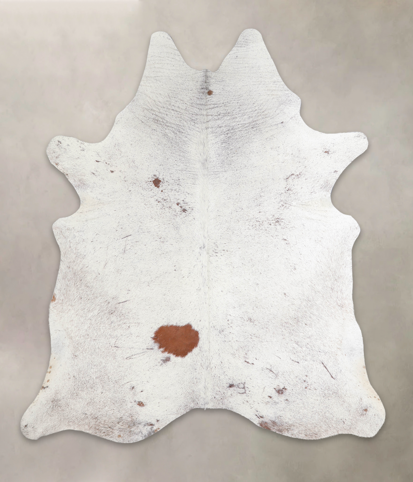 Salt and Pepper Brown Cowhide Rug #A23919