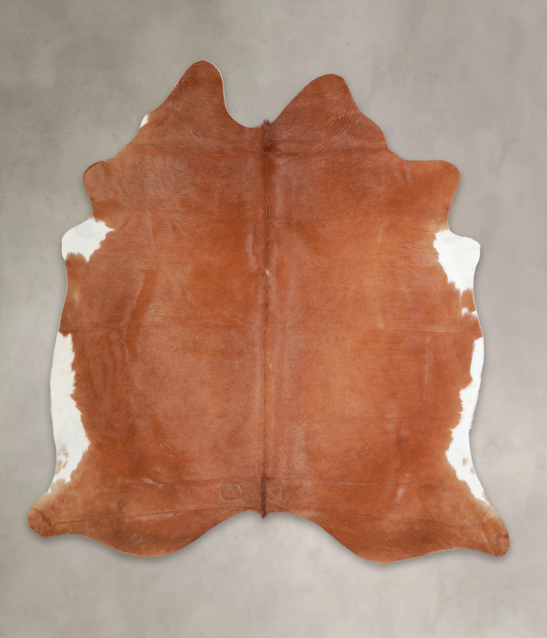 Solid Brown Cowhide Rug #A23958