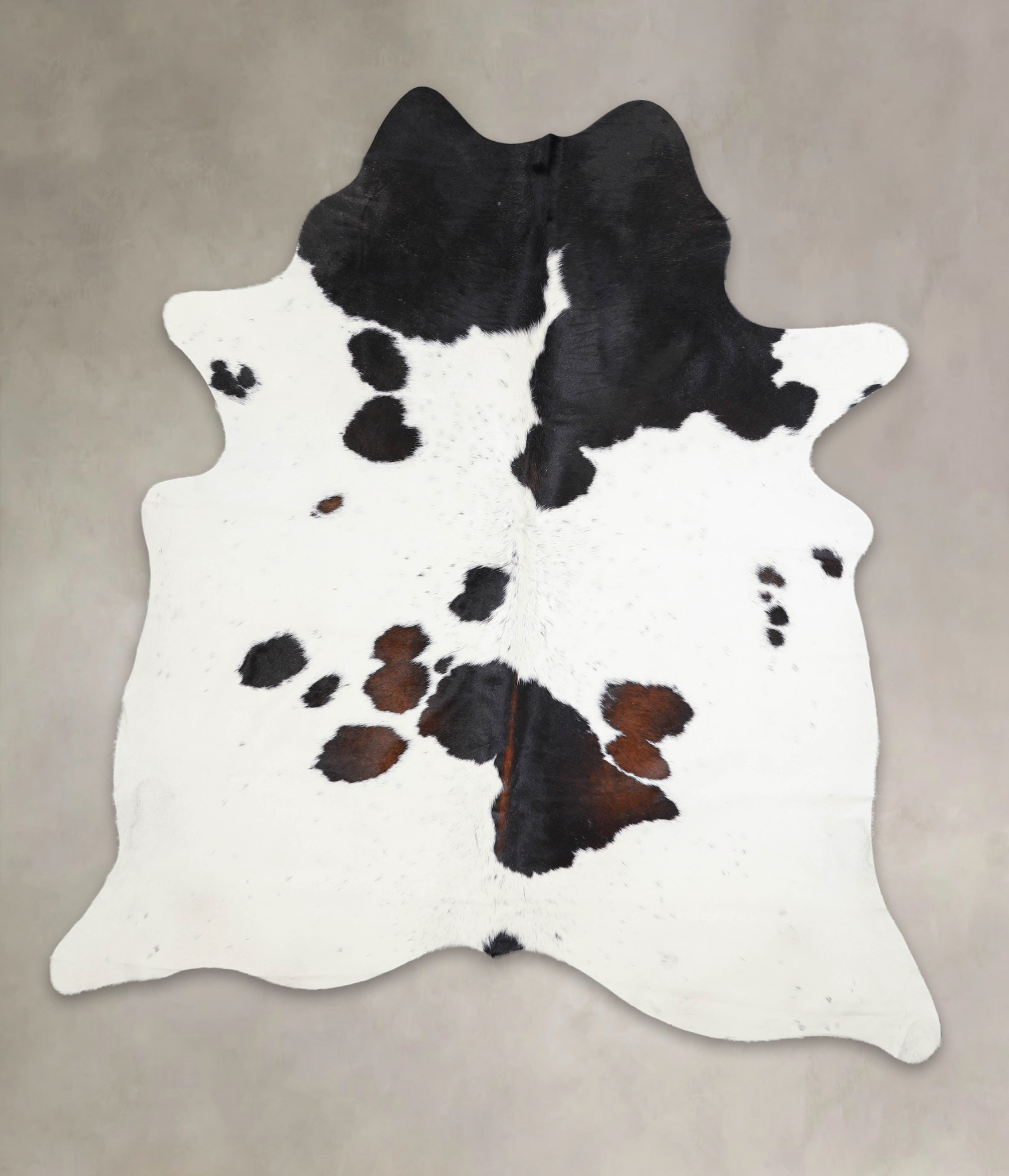 Chocolate and White Cowhide Rug #A23990