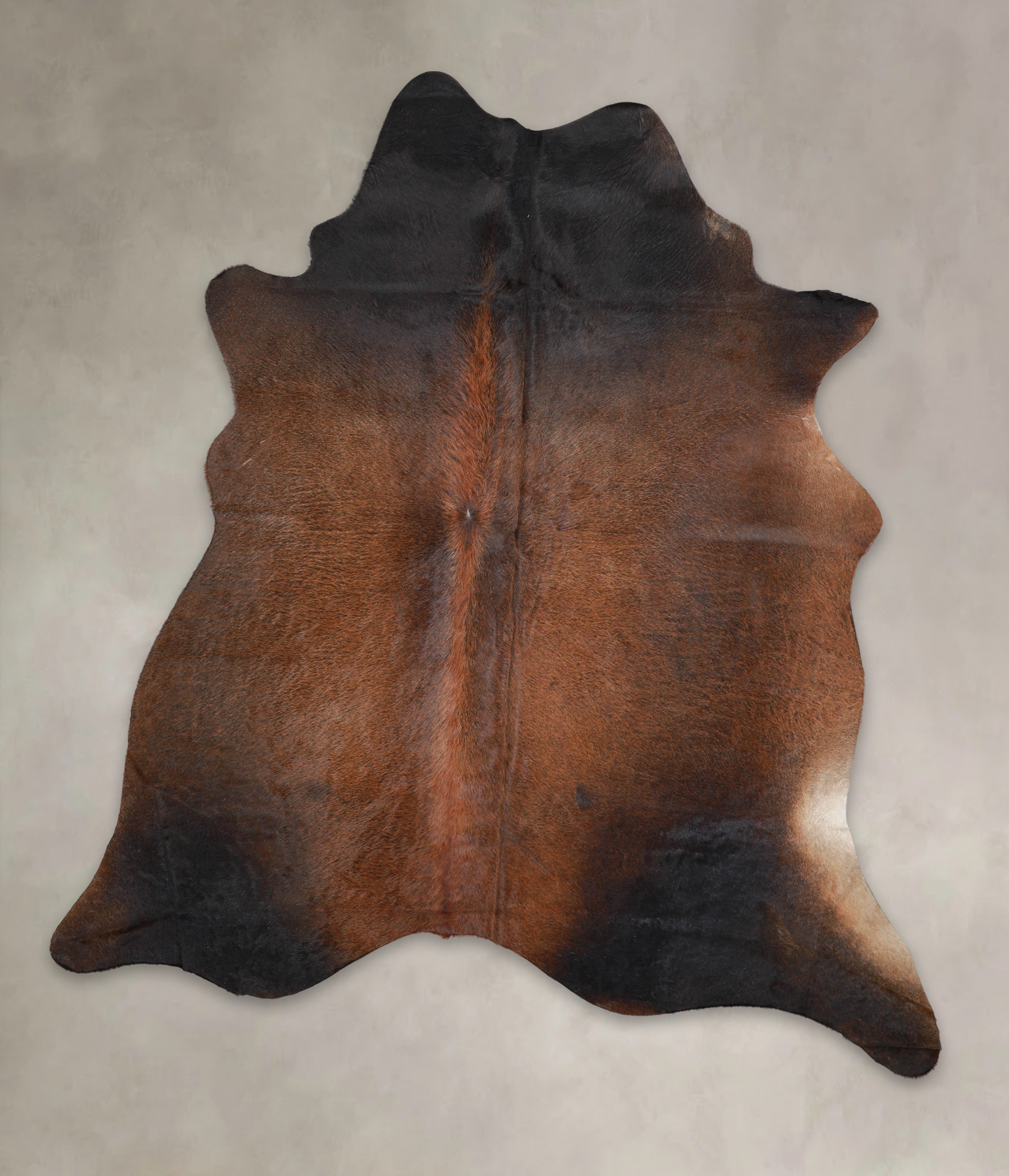 Brown with Red Cowhide Rug #A23994