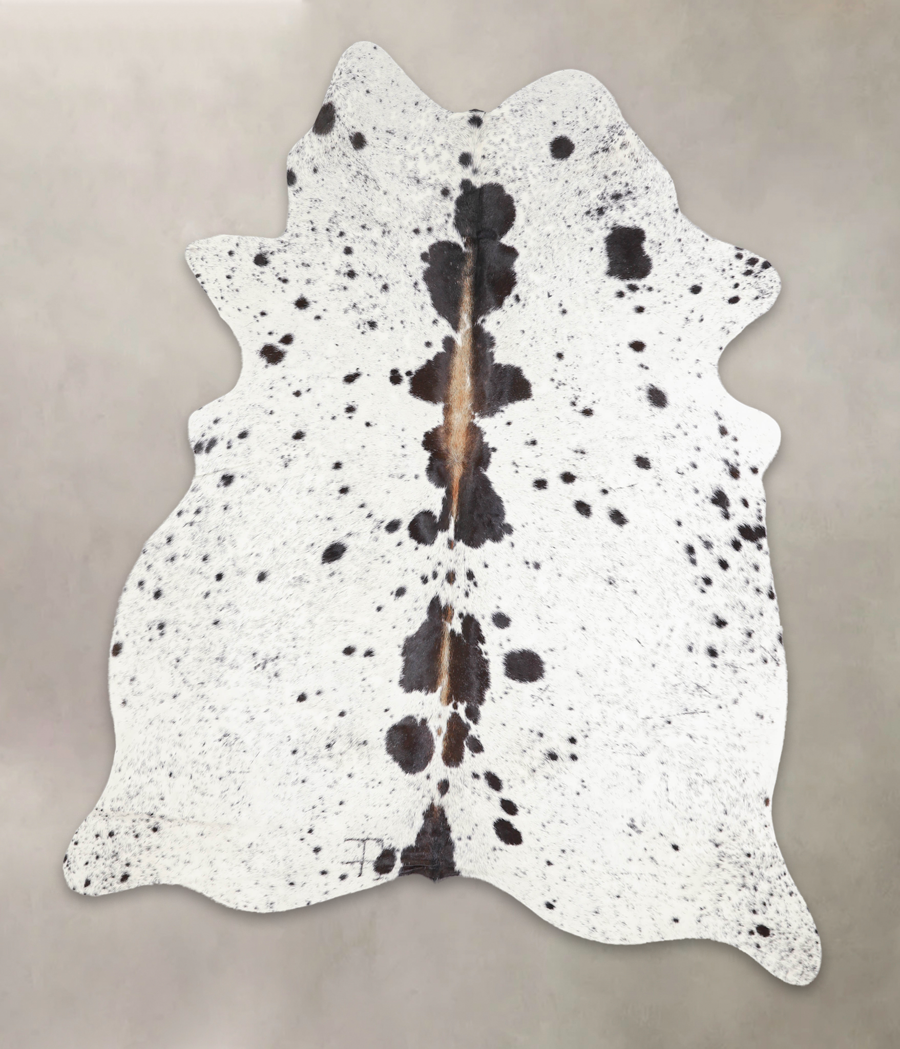 Salt and Pepper Black Cowhide Rug #A24127