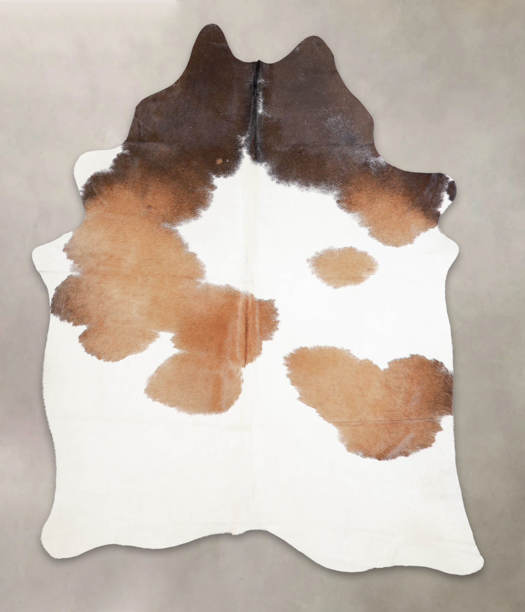 Chocolate and White Cowhide Rug #A24128