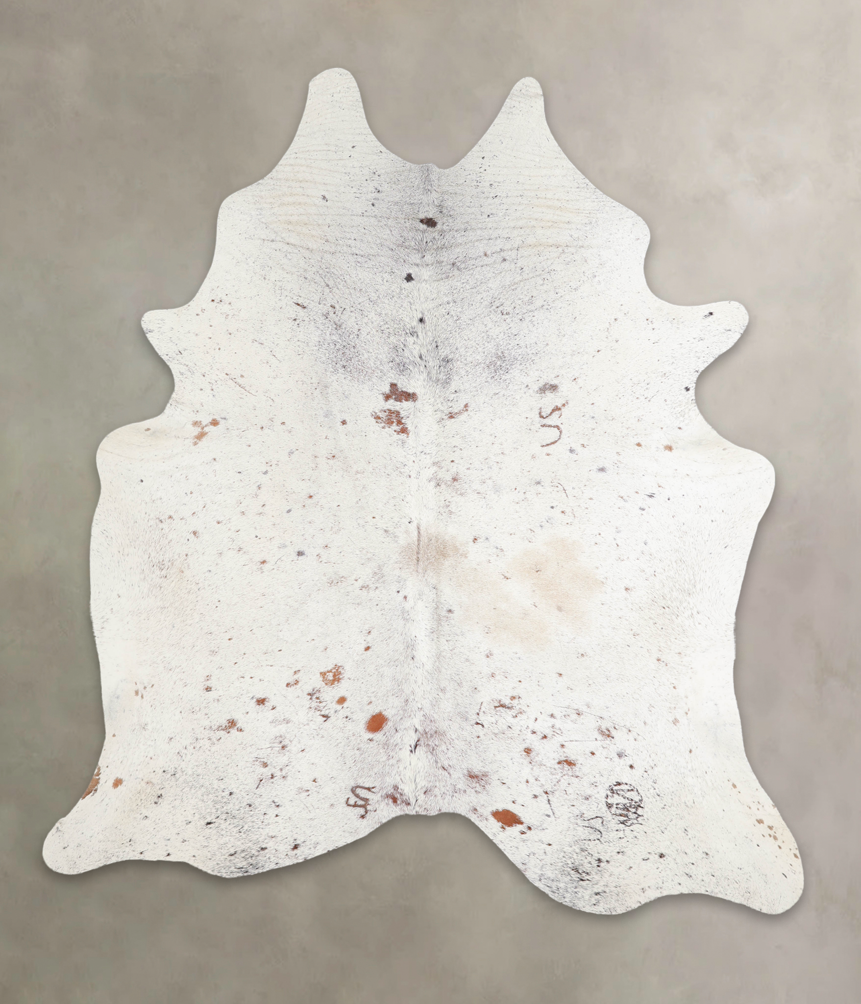 Salt and Pepper Brown Cowhide Rug #A24315