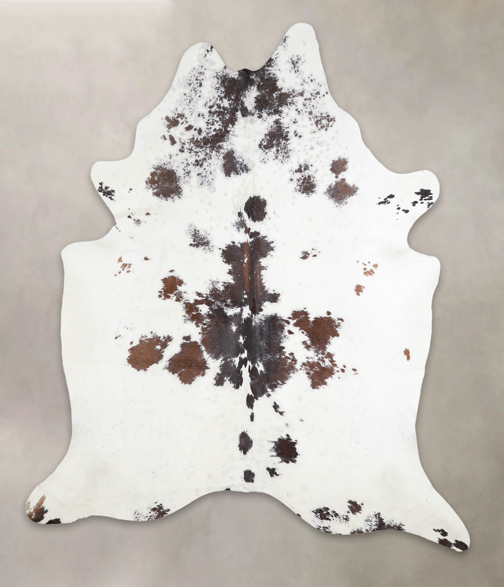 Salt and Pepper Brown Cowhide Rug #A24757