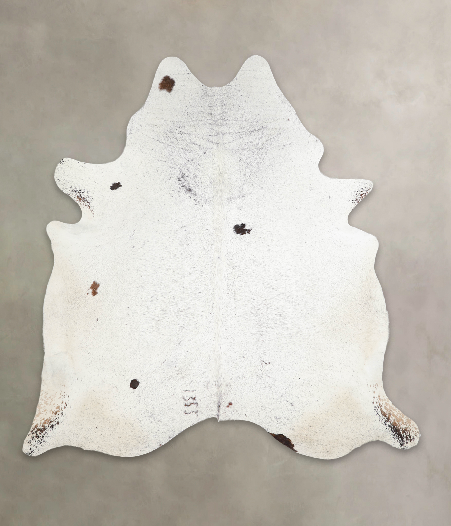 Salt and Pepper Black Cowhide Rug #A24828