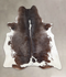 Chocolate and White X-Large Brazilian Cowhide Rug 7'0