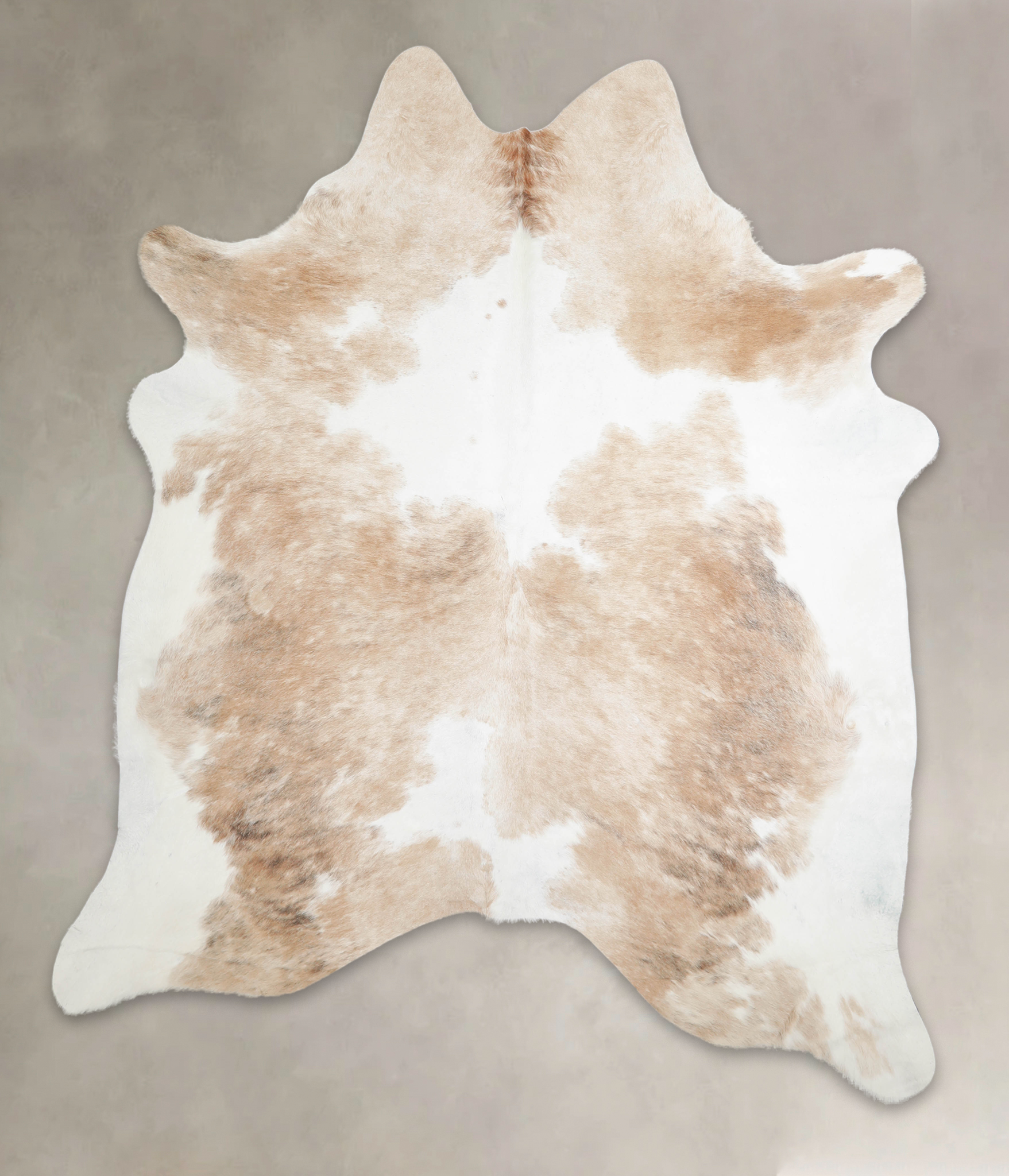 Beige and White Cowhide Rug #A24886