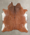 Salt and Pepper Brown X-Large Brazilian Cowhide Rug 7'1