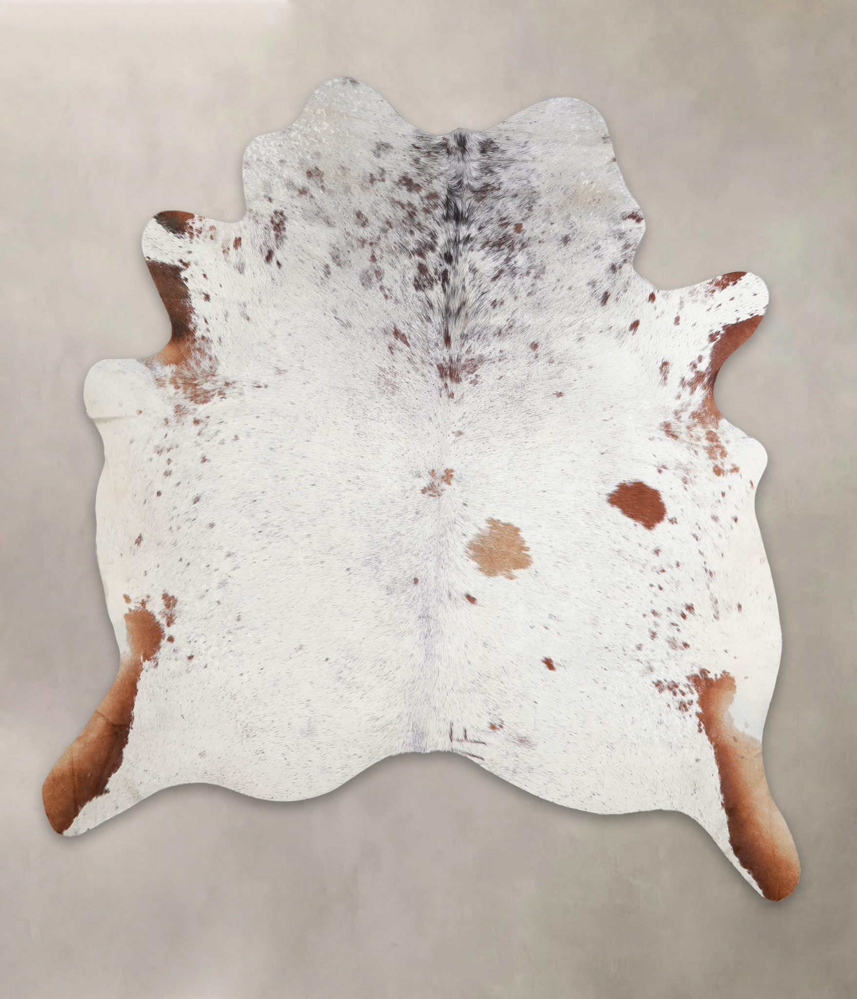 Salt and Pepper Brown Cowhide Rug #A25324