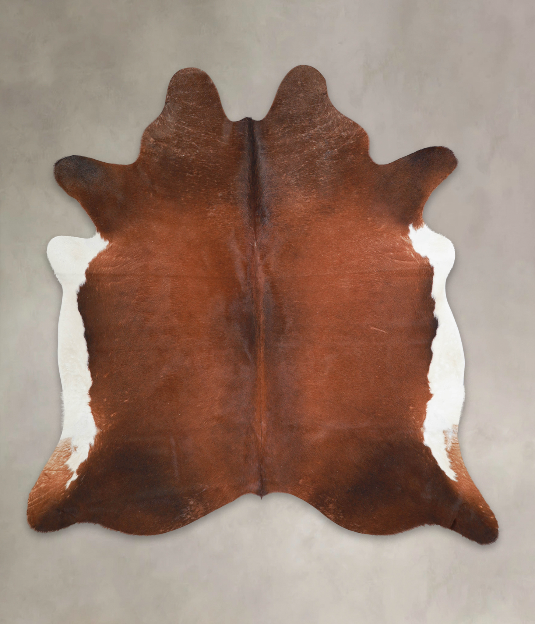 Brown with Red Cowhide Rug #A25467